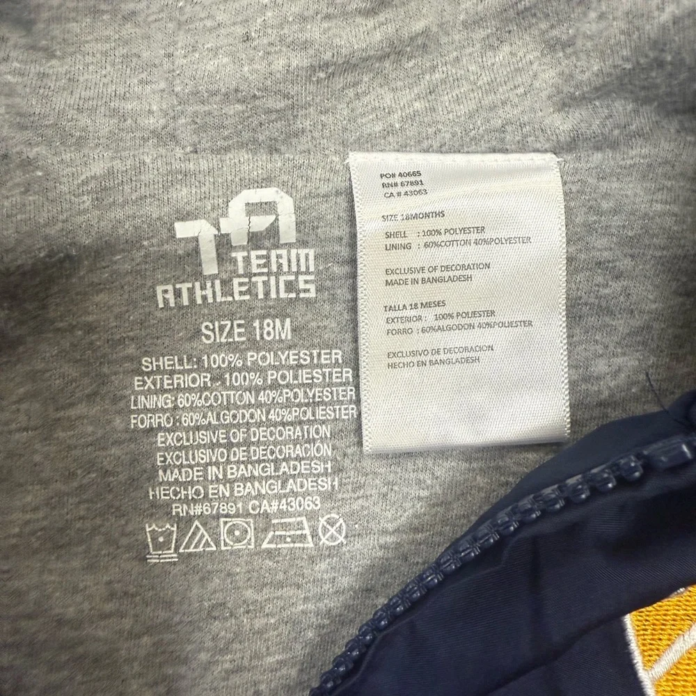 18M Kids Navy Blue WV Hooded Jacket